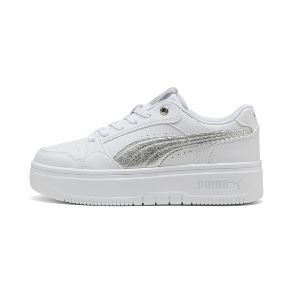 Championes Puma Rebound Femme Low Mujer 406063 02 Blanco-plata