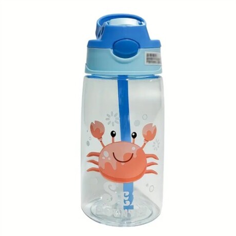 Botella animada con pico automático Celeste