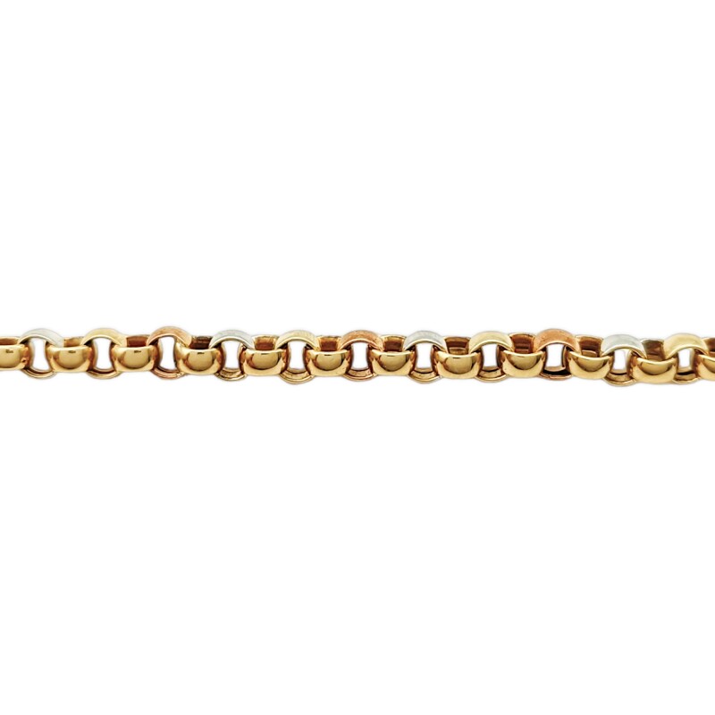 Pulsera Rolo Tricolor -Oro bajo-Sin Piedra-PU8033 sinpiedra