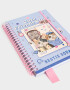 Anotadores Cuadernos y Memos Cuaderno A5 Anillado Y Stickers - Azul Celeste