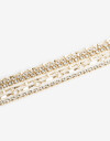 Collares Cortos Strass Collar Corto Cadenas Y Strass - Dorado