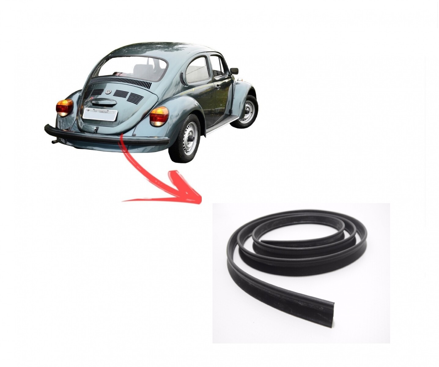 GOMA DE TAPA DE MOTOR FUSCA (TODOS) 