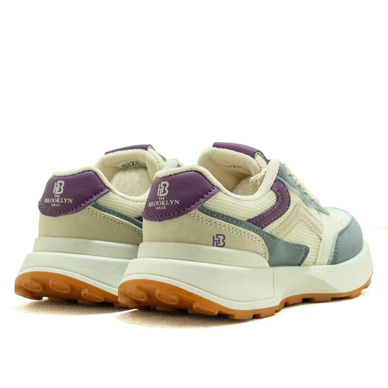 Championes The Brooklyn Haus Drammen de Niños Beige-azul