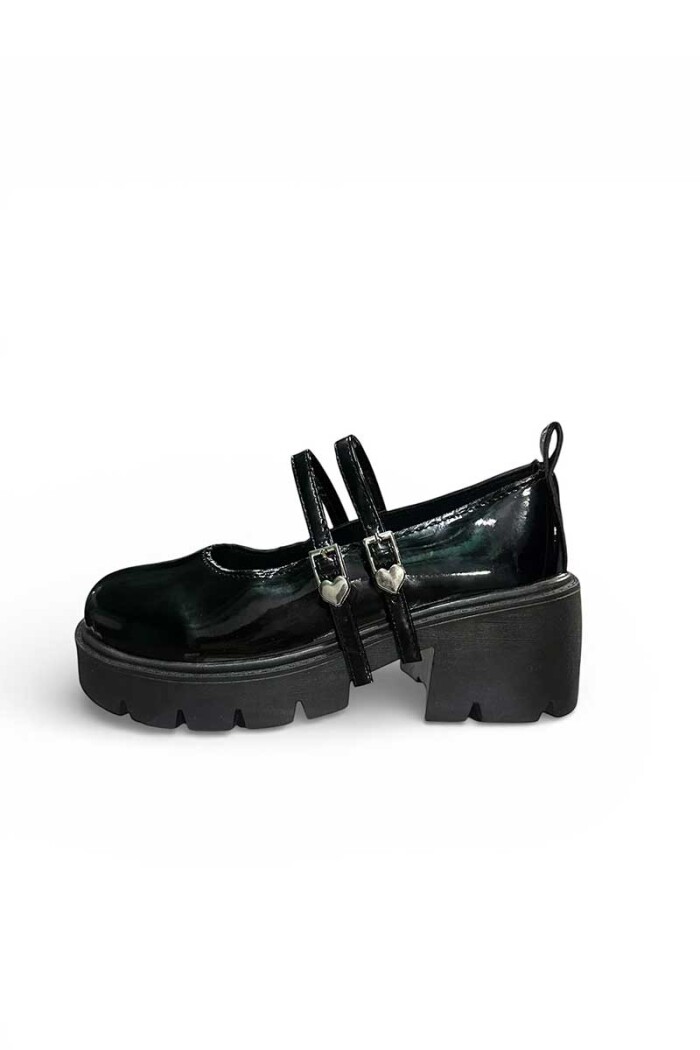 GUILLERMINA 2 HEBILLAS Negro