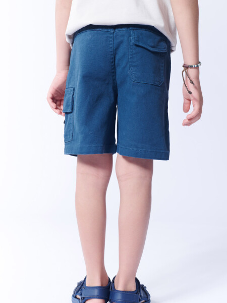 Bermuda cargo de twill Blue