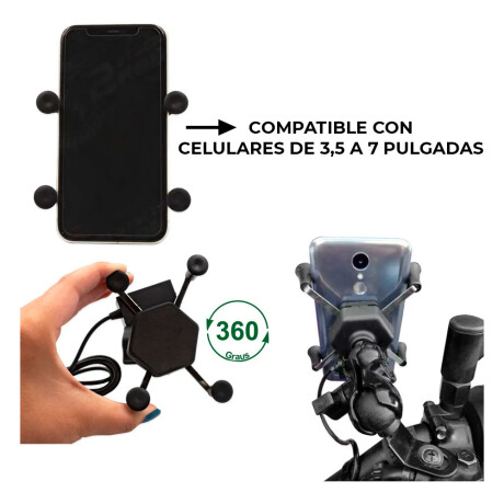 ACCESORIO INTERIOR - SOPORTE TELEFONO CELULAR P/MOTO - ACCESORIO INTERIOR - SOPORTE TELEFONO CELULAR P/MOTO -