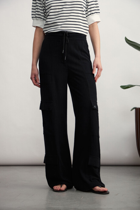 Pantalon Cargo Negro