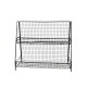 Organizador De Metal 2 Niveles 40x16x34.4cm NEGRO