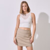 Falda Con Short BEIGE OSCURO