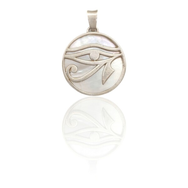 Dije Colgante Ojo de Ra-Plata 925-Nacar-CP4208 conpiedra