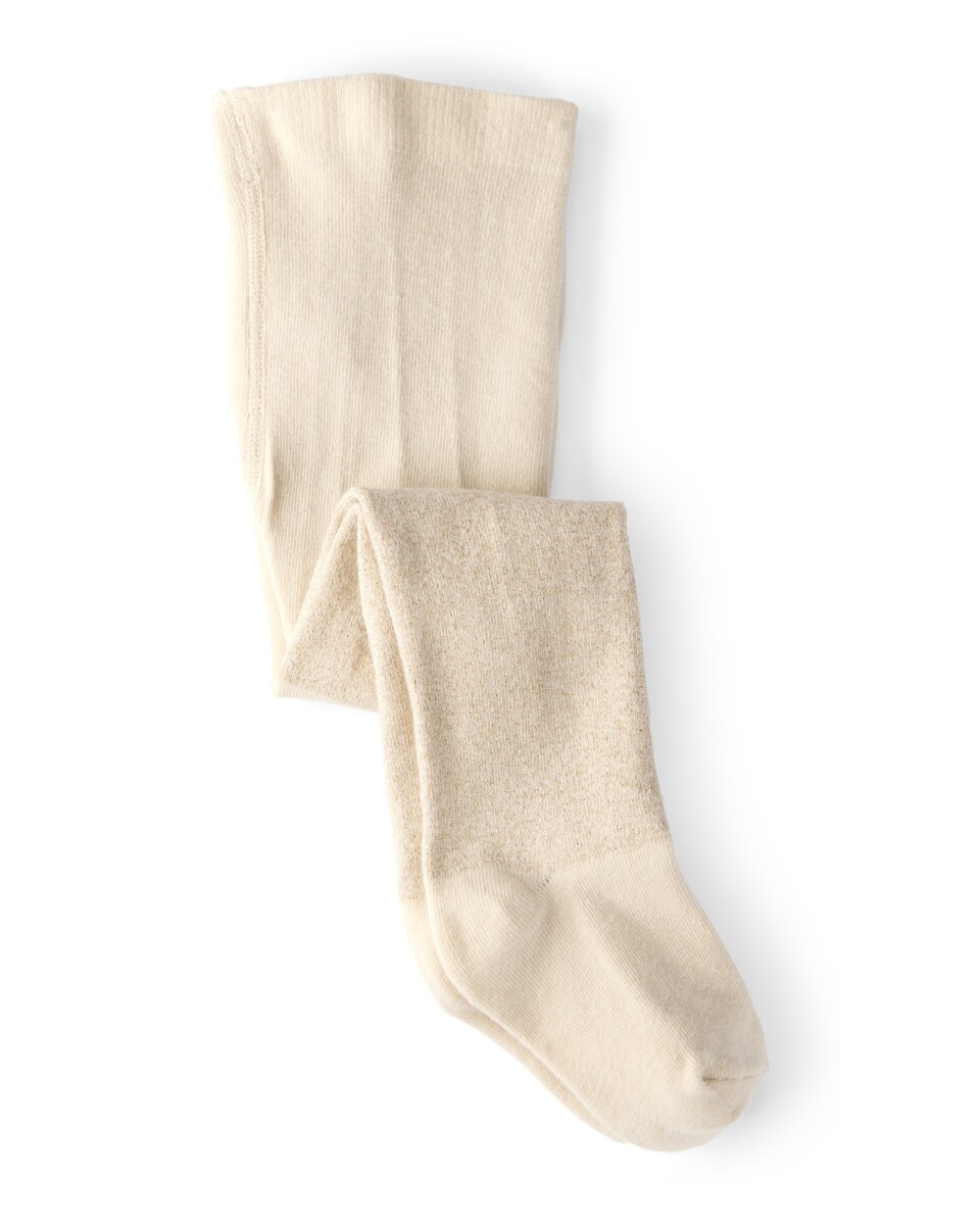 Medias cancán de algodón, beige 