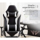 Silla Gamer Pro Giratoria Calidad Pc Players Gaming Play Blanco