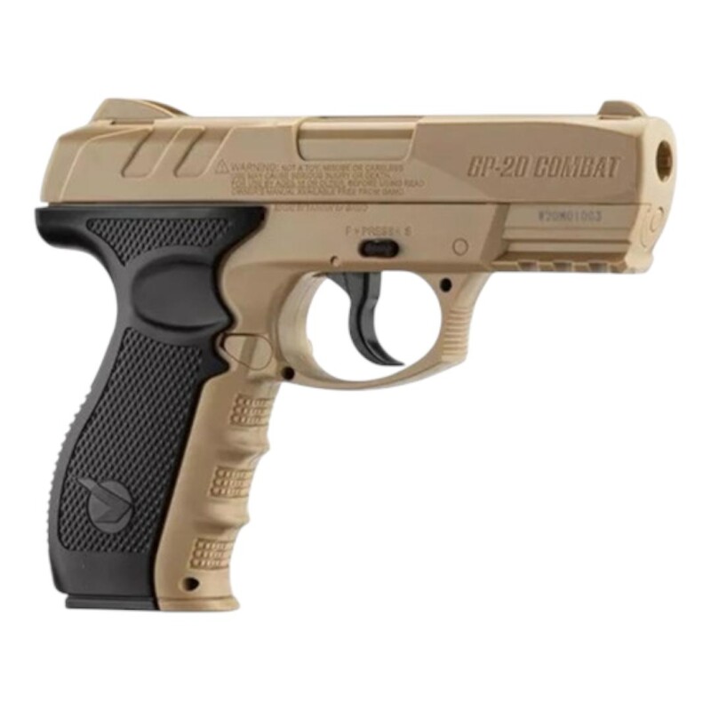Pistola Co2 Gp-20 Combat Desert Calibre 4,5mm Pistola Co2 Gp-20 Combat Desert Calibre 4,5mm