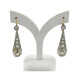 Caravanas Antiguas Platino, Oro 18K Y Brillantes Caravanas Antiguas Platino, Oro 18K Y Brillantes