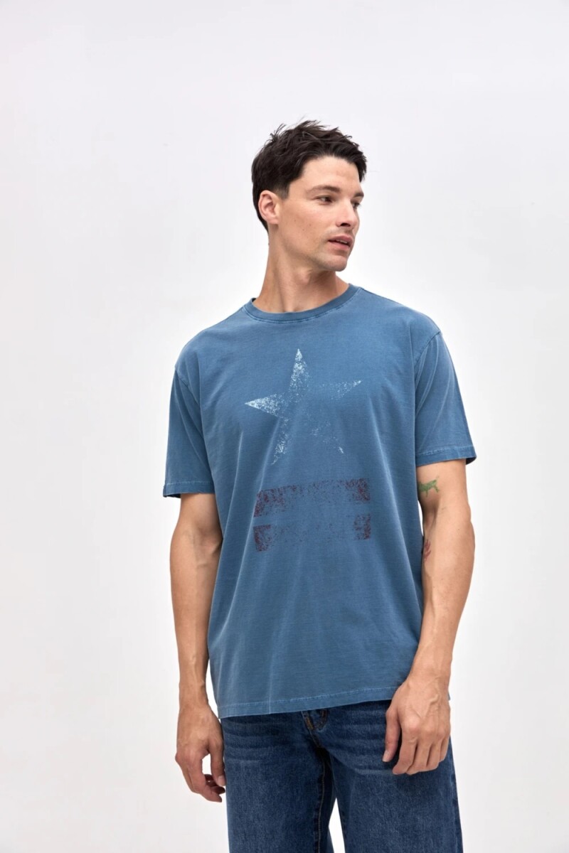 T-SHIRT UNIFORM STAR - AZUL 