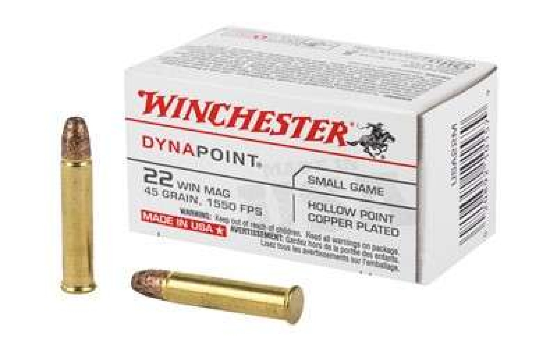 BALA WINCHESTER CAL 22MAG DYNAPOINT 45GR WIN/U22M 