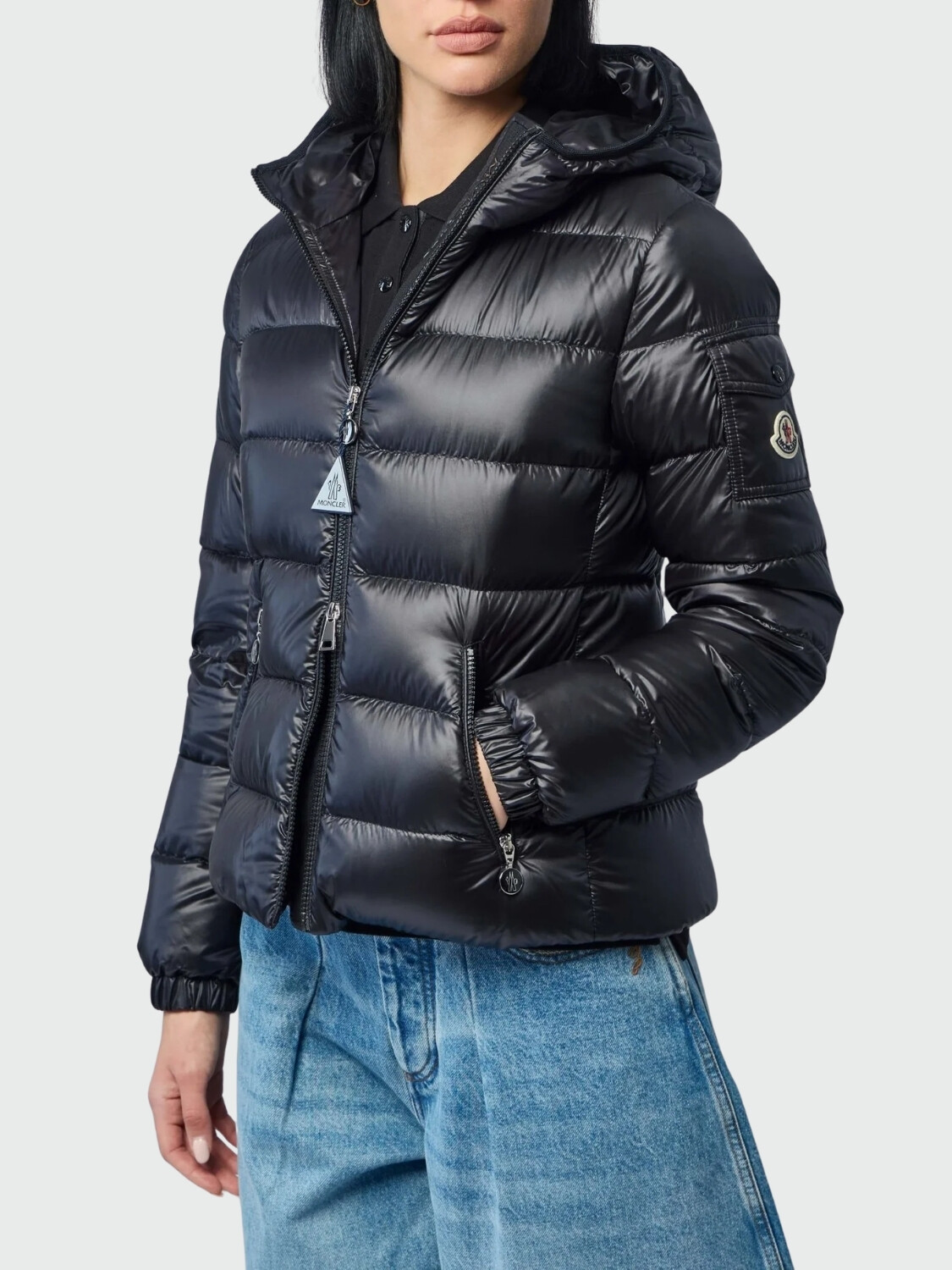 MONCLER - Campera Glesse Negro