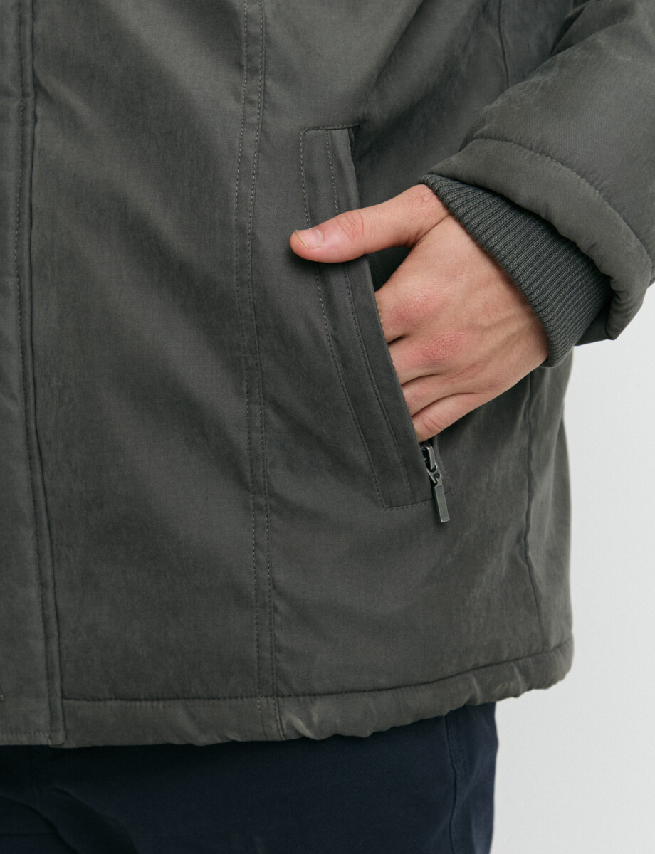 300779 CAMPERA HARRINGTON LABEL Verde