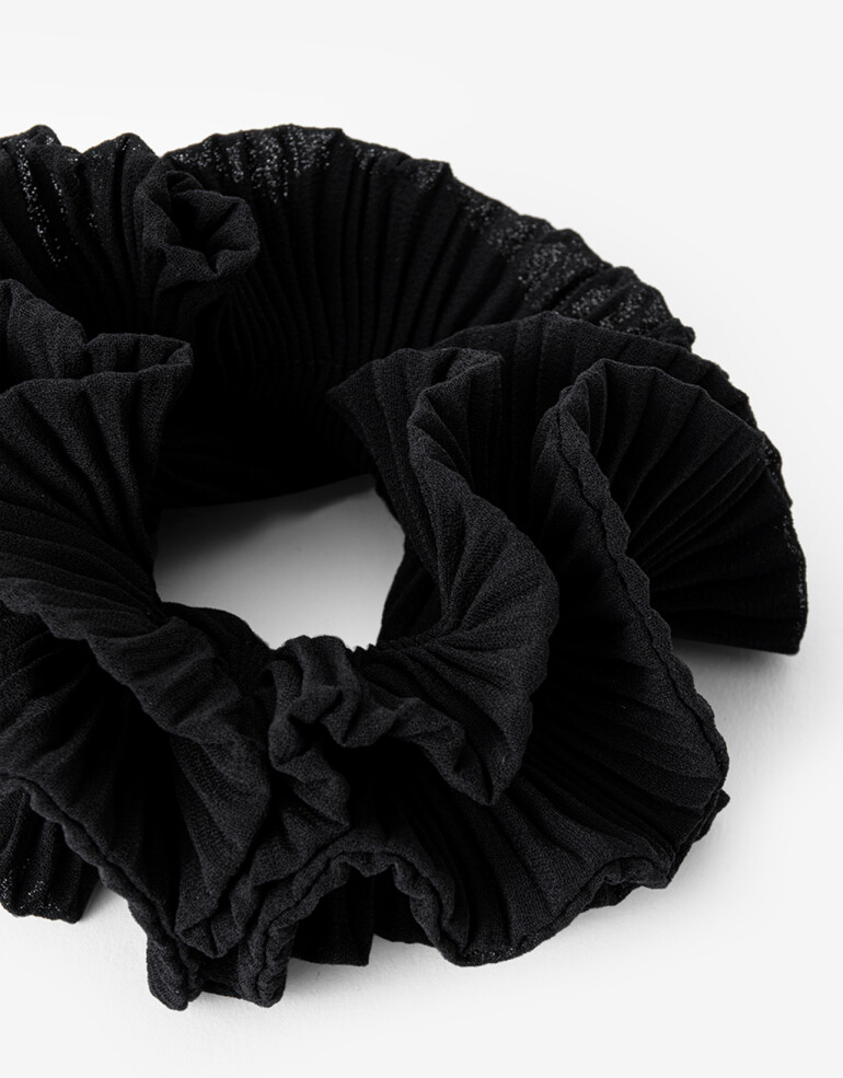 Skunzies Lisas Scrunchie Frunces Negro - Negro