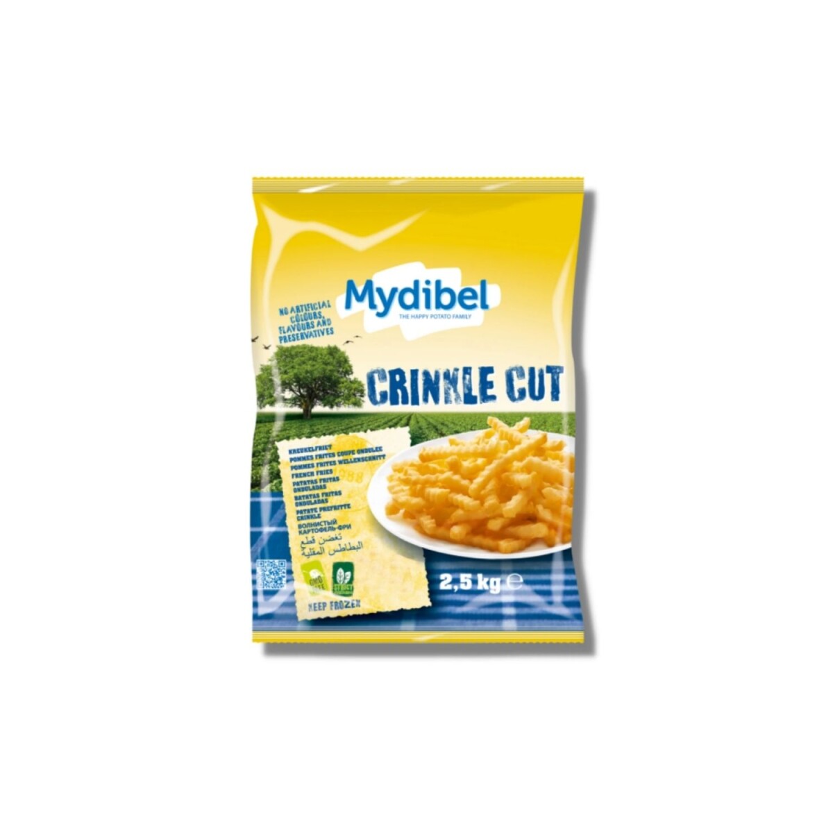 Papas Fritas Onduladas Mydibel - 2,5kg 