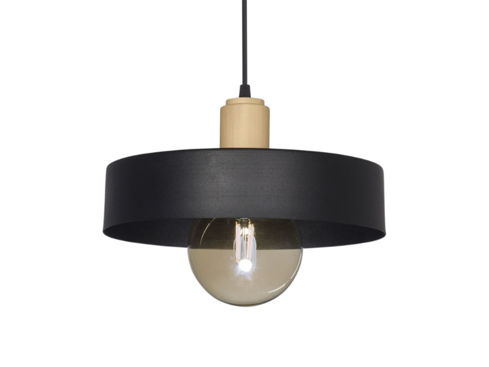 COLGANTE GEO BALCARCE E27 NEGRO 30CM 
