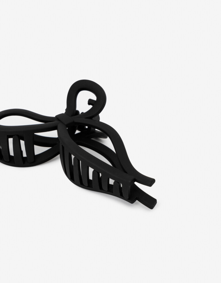Broche Moño Broche Acrílico Moño - Negro