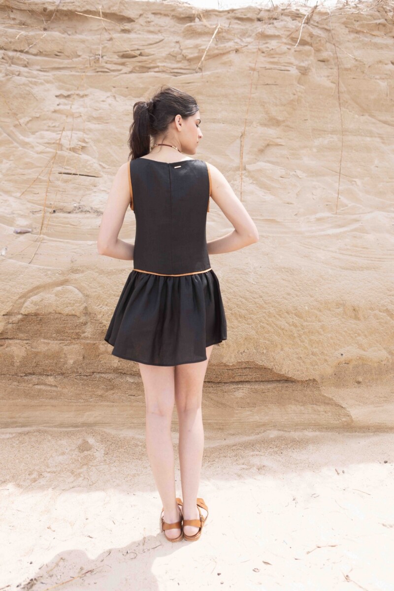 VESTIDO PULPA Negro Y Came