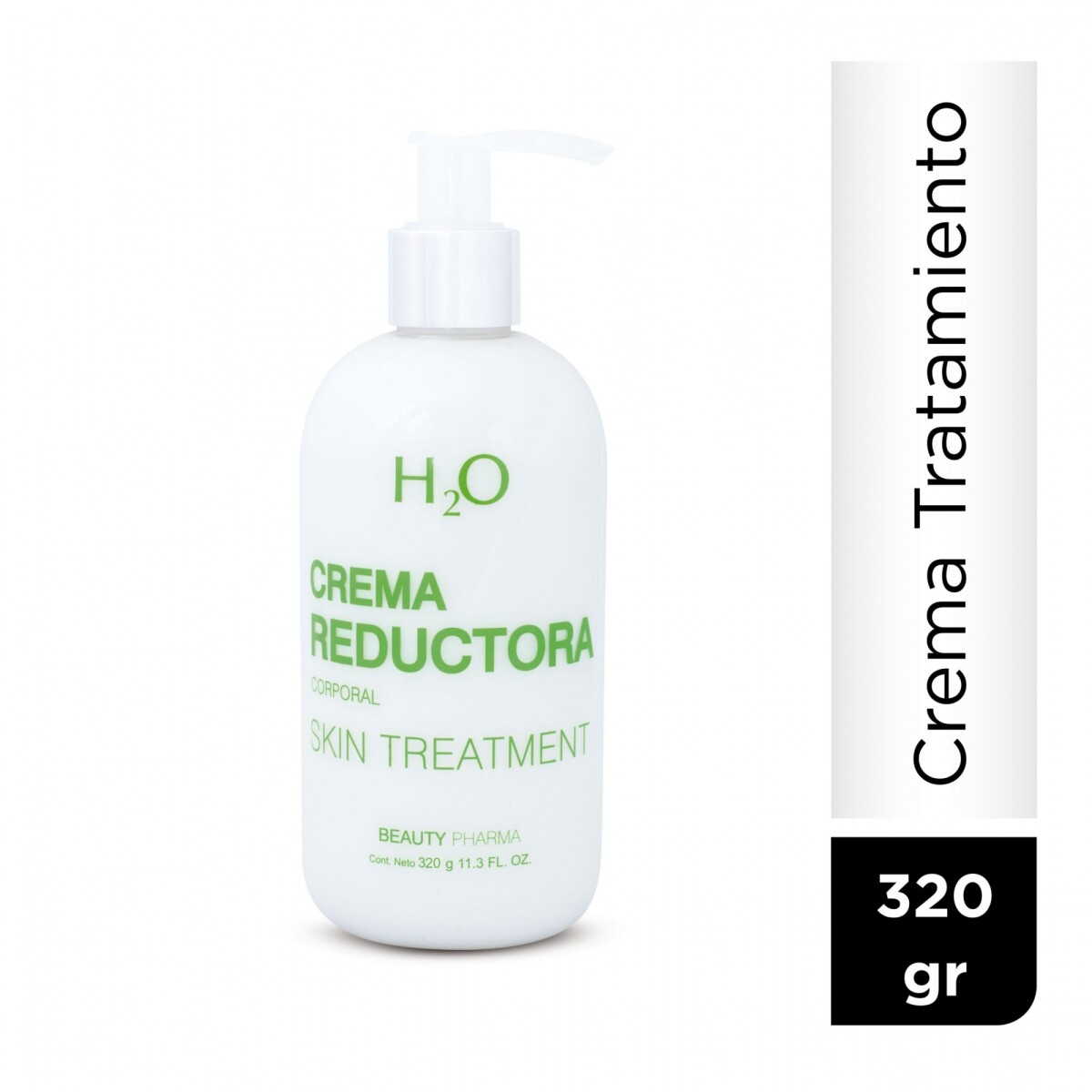 H2O Crema Corporal Reductora 320 gr | Hidratación y Efecto Reafirmante 