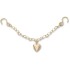 Jibbitz Gold Rivet Chain with Heart Multicolor