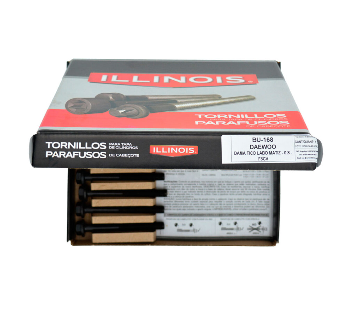 TORNILLO DAEWOO JGO. TAPA CILINDROS DAMAS TICO ILLINOIS 