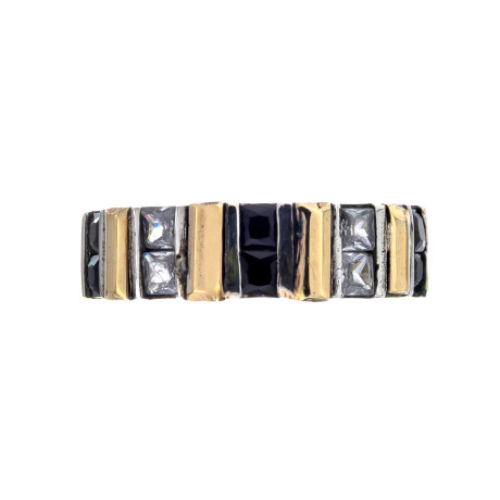 Anillo Plata 925, Double y circonias Anillo Plata 925, Double y circonias