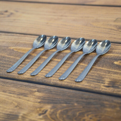 Set x6 mini cucharas PLATEADO