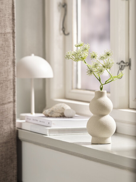 Jarrón REGNVALD Ø8xA16cm blanco Jarrón REGNVALD Ø8xA16cm blanco