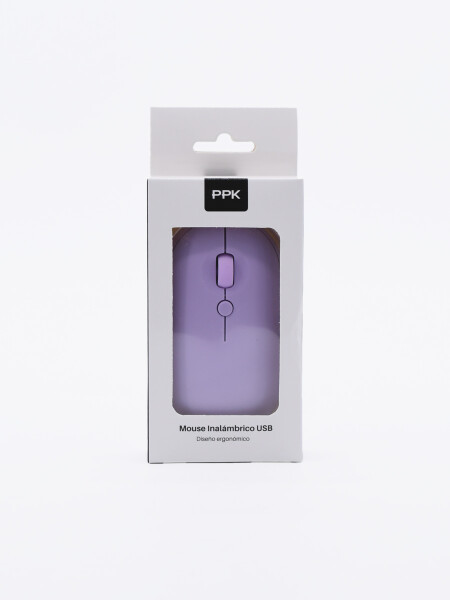 MOUSE INALAMBRICO USB VIOLETA
