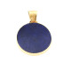 Medalla Religiosa Oro 18K Y Lapizlazuli Medalla Religiosa Oro 18K Y Lapizlazuli