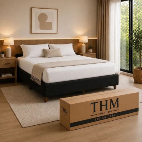 Sommier Queen HAMPTONS Palladium Smart Box Negro