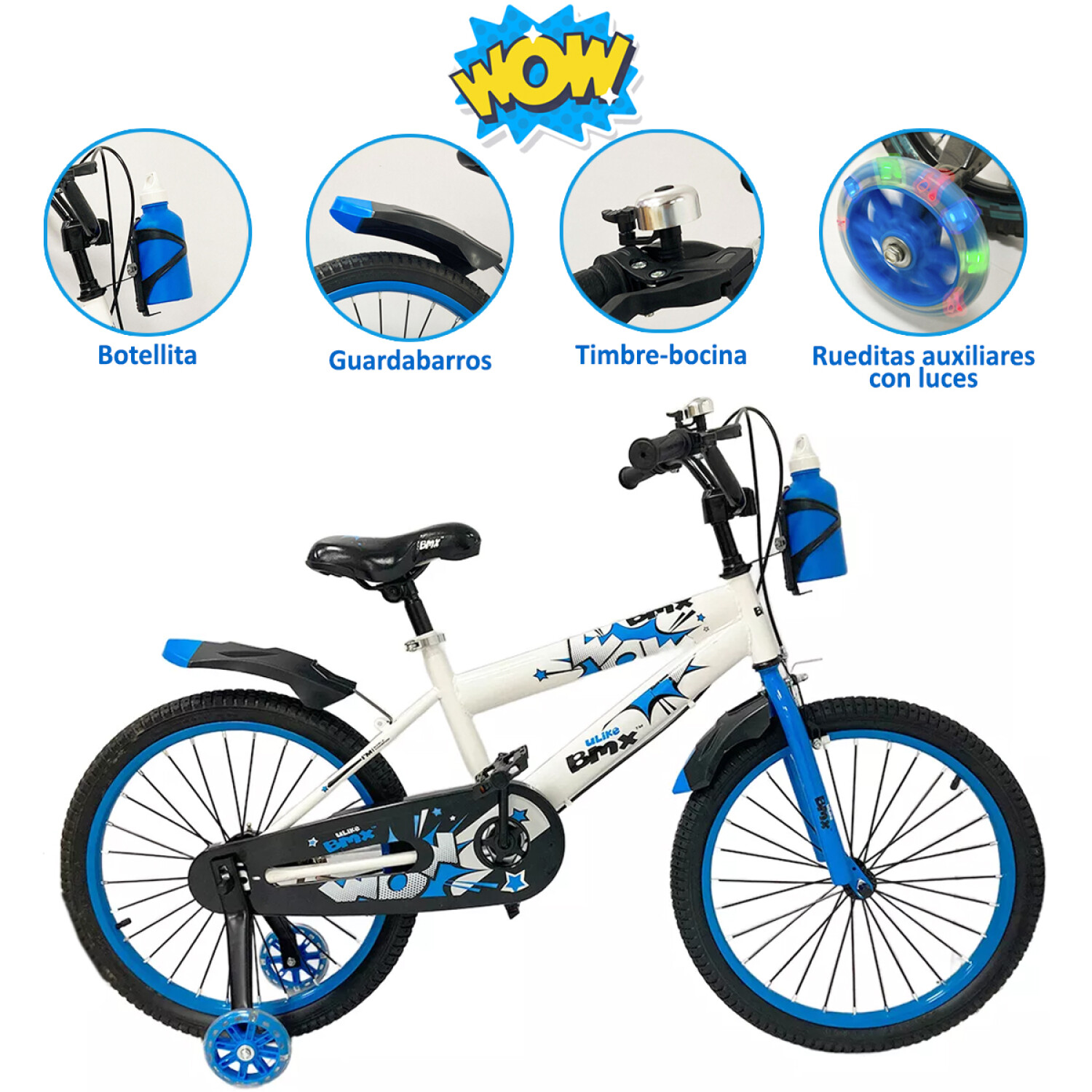 Bicicleta Infantil Rodado 14 Con Rueditas Auxiliares y