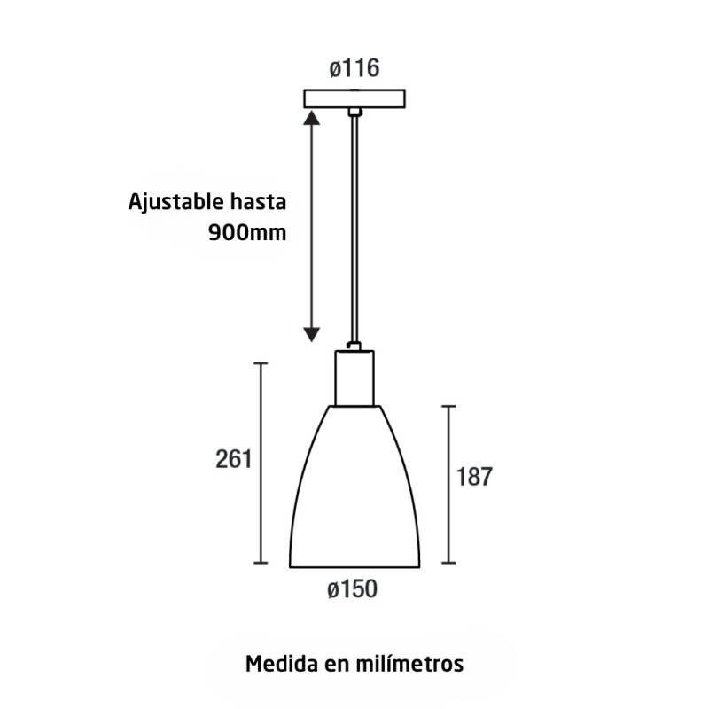 COLGANTE CECI E27 BLANCO 15CM COLGANTE CECI E27 BLANCO 15CM