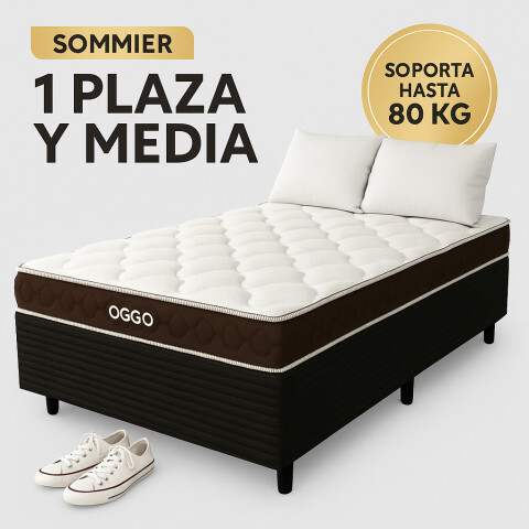 Sommier ROMA - 1 PLAZA Y MEDIA - Espuma con base EPS - 78 x 188 x 16 cm - 80Kg Sommier ROMA - 1 PLAZA Y MEDIA - Espuma con base EPS - 78 x 188 x 16 cm - 80Kg