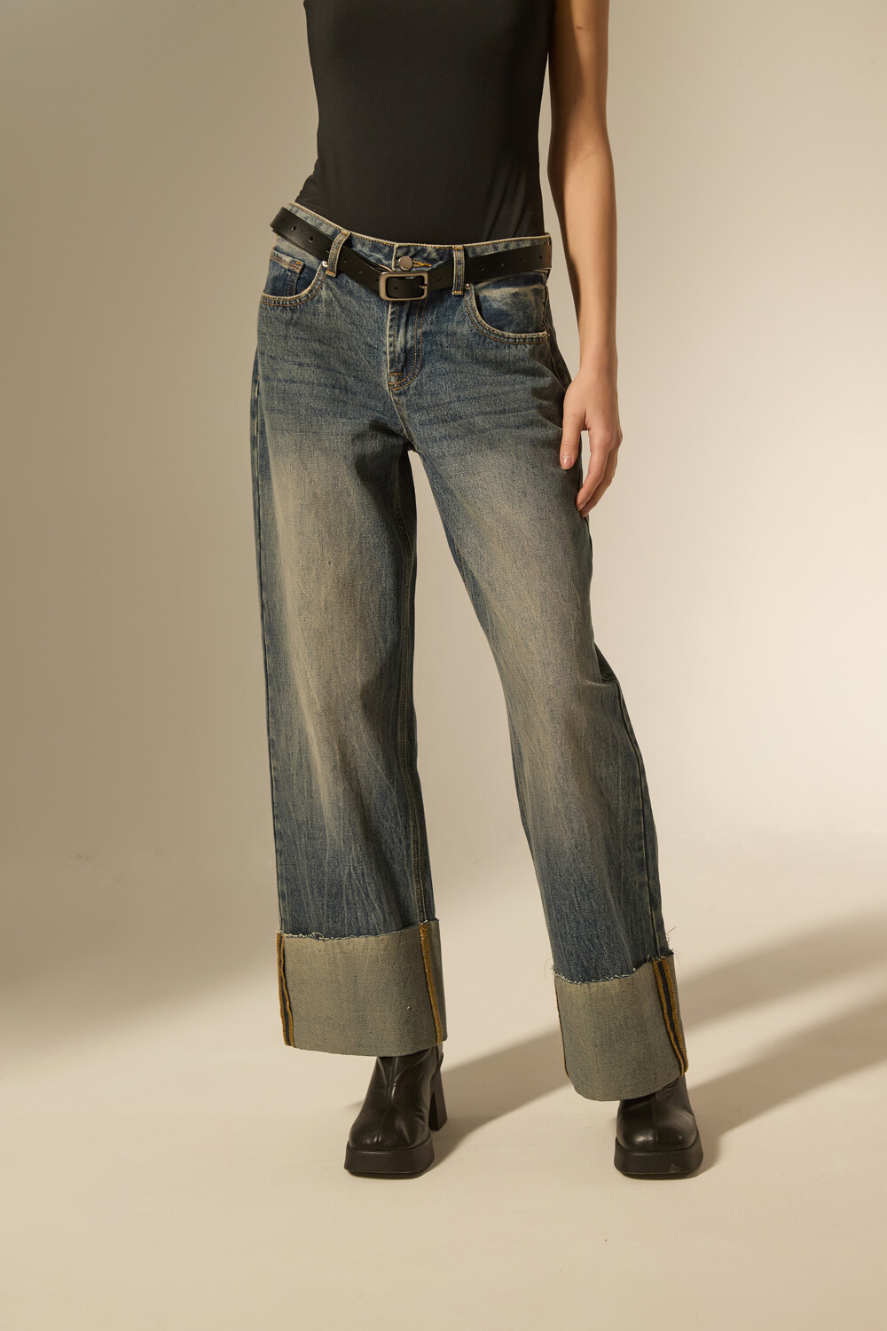 Pantalon Iarala Azul Grisaceo