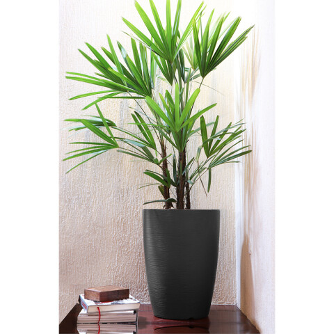 Maceta "THAI" Ø53 x 67cm. color grafito -TRAMONTINA TD0367