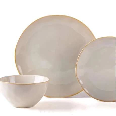 Juego de vajilla 16 Piezas Porcelana Olive Sand Haengnam Juego de vajilla 16 Piezas Porcelana Olive Sand Haengnam