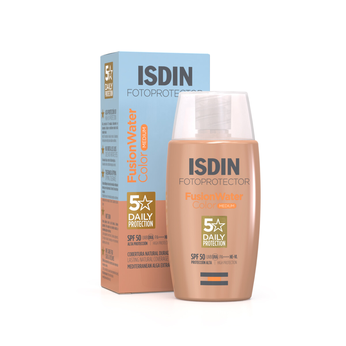 ISDIN Fotoprotector Fusion Water Color Medium SPF 50 - 50 ml 