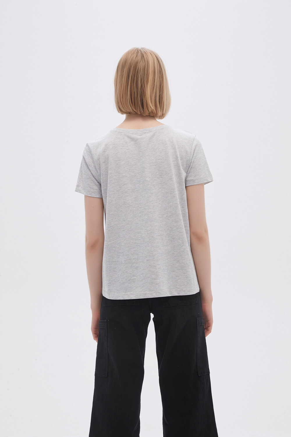 Remera Ursa Gris Melange
