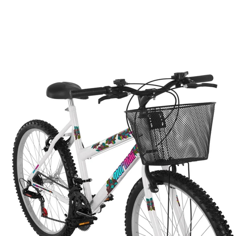 BICI MORMAII ECO ARO 26 MUJER SAFIRA CON CANASTO BLANCA Bici Mormaii Eco Aro 26 Mujer Safira Con Canasto Blanca