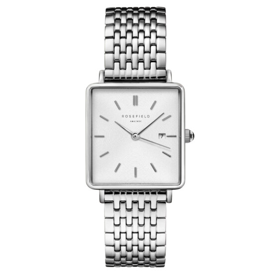 Reloj ROSEFIELD QWSS-Q08 The Boxy Acero Plata 0