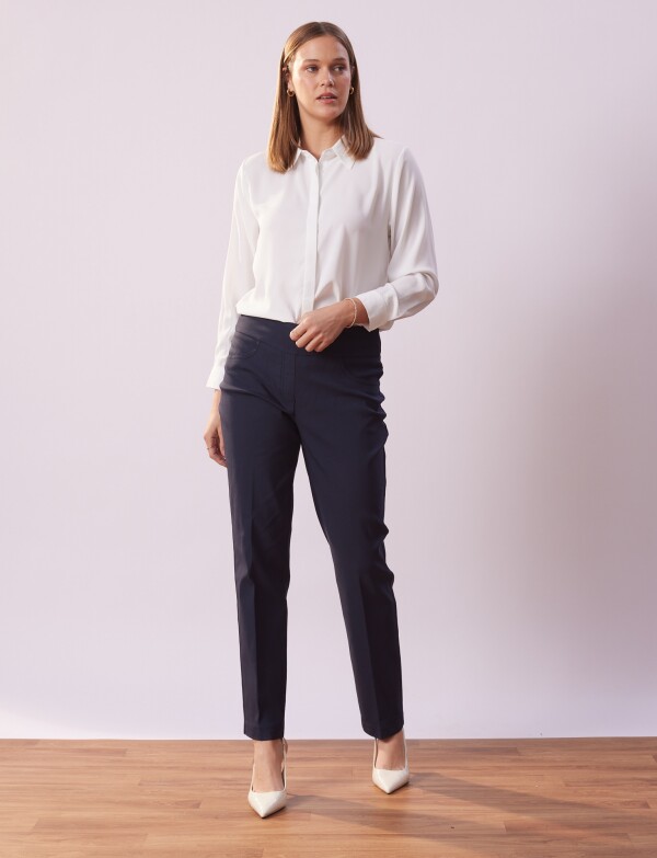 Pantalon Pull On AZUL