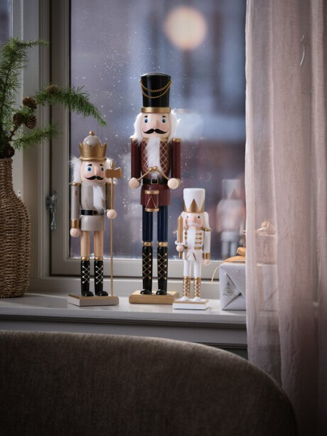 Figura navideña DISER 11x12x50 cm madera Figura navideña DISER 11x12x50 cm madera