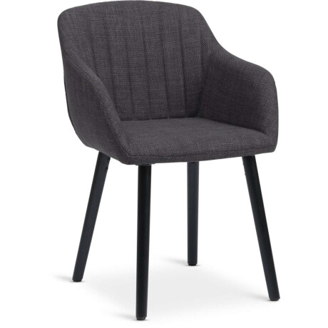 Silla De Comedor Adslev Tela Gris Antracita