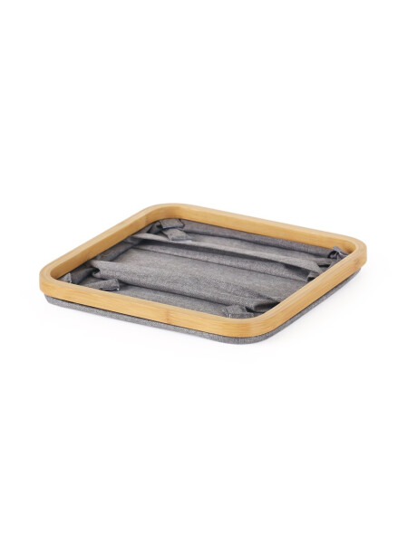 ORGANIZADOR PLEGABLE 3 COMP 30X30X9CM EX TELA GRIS ORGANIZADOR PLEGABLE 3 COMP 30X30X9CM EX TELA GRIS